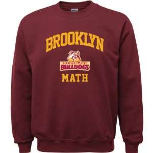  Brooklyn College Bulldogs Maroon Youth Math Arch Crewneck 