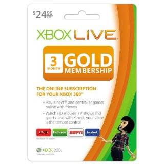 Xbox LIVE 3 Month Gold Membership Xbox 360