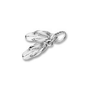  Sandals Charm in White Gold: Jewelry