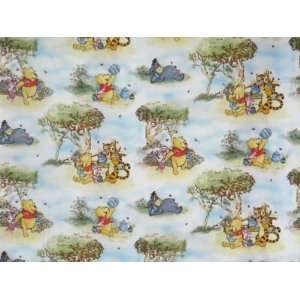   Pooh Bear Characters 1 yd cotton Childrens Fabric P8 