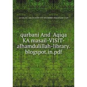  qurbani And Aqiqa KA masail VISIT alhamdulillah library.blogspot 