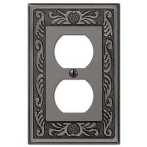  Victorian Antique Pewter   1 Duplex Outlet Wallplate: Home 