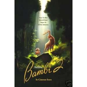  Bambi Double Sided Original Movie Poster 27x40: Home 