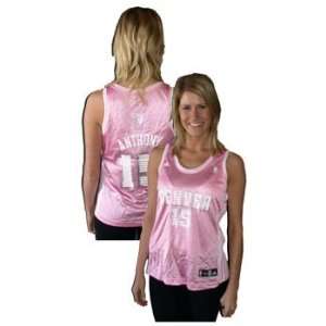 Denver Nuggets Carmello Anthony Pink Wave Womans Jersey, Size X 