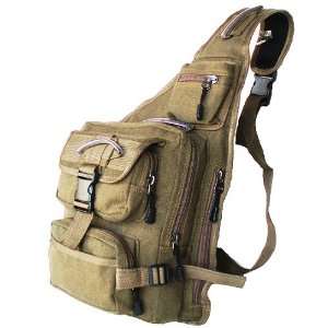  Military Inspired Backpack Sling Bag Daypack Khaki Green 