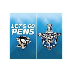   : Pittsburgh Penguins 2011 Playoffs Street Banner: Sports & Outdoors