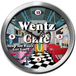  WENTZ 14 Inch Cafe Metal Clock Quartz Movement: Kitchen 