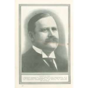  1912 Print Eugene N Foss Massachusetts Governor 