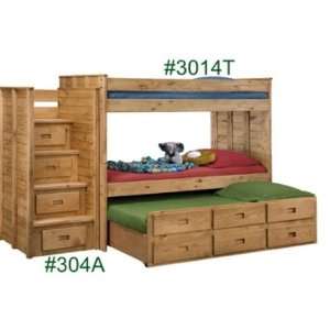   Bunk Bed and Trundle & Stairway w/ Matts   Package: Home & Kitchen
