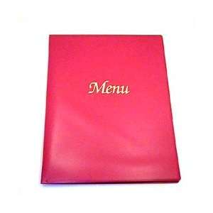 8X11 Red Vinyl Menu Cover (06 0681)  Grocery & Gourmet 