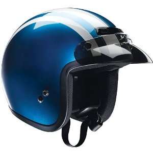   Retro Helmet , Size: XL, Color: Pearl Blue/White 0104 0907: Automotive