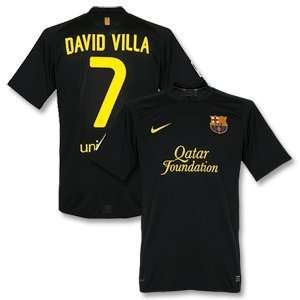    11 12 Barcelona Away Jersey + David Villa 7