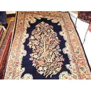    3x5 Hand Knotted Kashan India Rug   30x51: Home & Kitchen