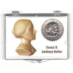   Susan B Anthony U.S. Dollar Coin in Display Case: Everything Else