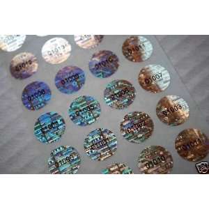   Hologram Sequentially Numbered Tamper Evident Security Labels/stickers