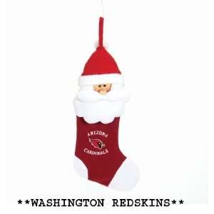 Pack of 4 NFL Washington Redskins Santa Claus Christmas 