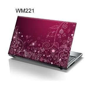 156 Inch Taylorhe Laptop Skin Protective Decal Pink Vintage Pattern