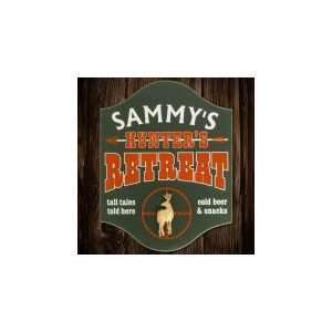  Deer Hunters Retreat Personalized Wooden Sign: Home 