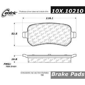  Centric Parts 105.10210 Ceramic Brake Pad: Automotive