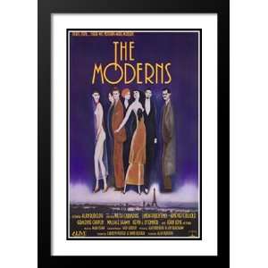  The Moderns 20x26 Framed and Double Matted Movie Poster 