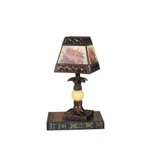 Dale Tiffany TA100711 Hadden Mini Lamp, Antique Golden Sand and Art 