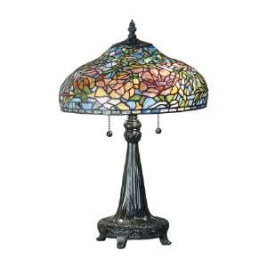  Dale Tiffany Peony 2 Light Table Lamp TT101027: Home 