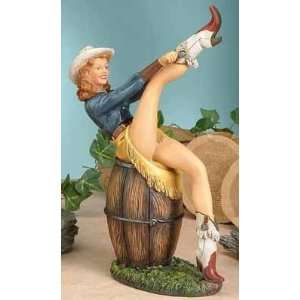  Pearl Putting On Boots Sculpture Figure Figurine Model 