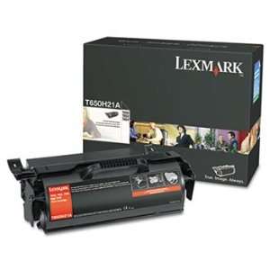 Lexmark T650h21a Laser Printer Toner 25000 Page Yield Black Simple 