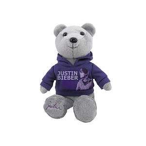  Justin Bieber One Time Plush Bear with Music   Grey 
