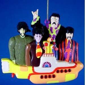   Beatles Rock Band with Yellow Submarine Ornament: Home & Kitchen