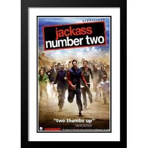  Jackass Number Two 20x26 Framed and Double Matted Movie 