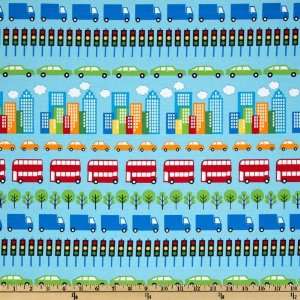  44 Wide City Centre City Stripe Primary Fabric By The 