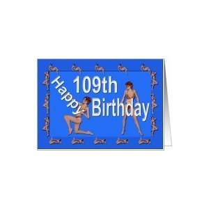 109th Birthday Pin Up Girls, Blue Card Toys & Games