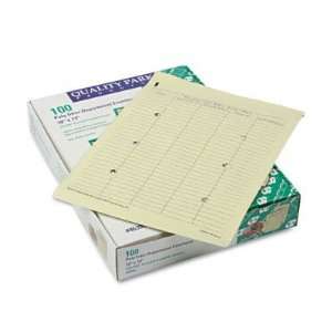   Dept Envelopes w/ Velcro Close, 10x13, Yellow,100/Box: Office Products