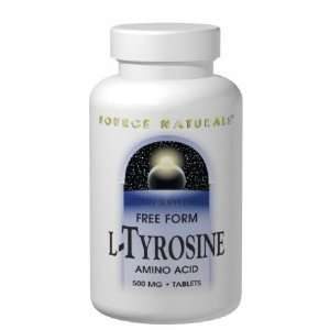   Tyrosine 500 mg 50 Tablets   Source Naturals: Health & Personal Care
