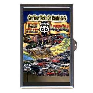  ROUTE 66 VINTAGE CARS RETRO Coin, Mint or Pill Box Made 