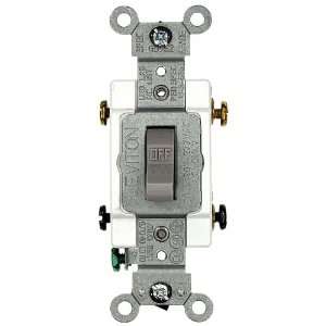  Leviton 1222 SGY 20 Amp, 120/277 Volt, Toggle Double Pole 