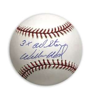  Wilbur Wood Signed 3XALL STAR MLB Baseball: Sports 