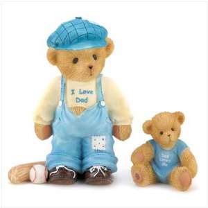  I Love Dad Teddy Boy Figurine: Home & Kitchen