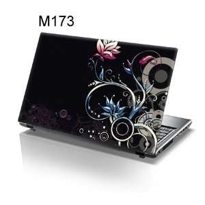156 Inch Taylorhe laptop skin protective decal pink and blue flower 