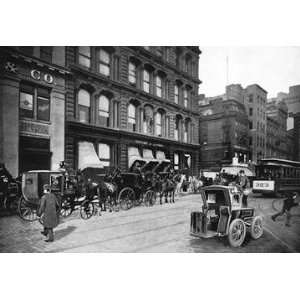  Cabs Outside of Tiffany & Co. New York City 12x18 Giclee 