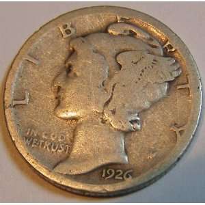  1926 U.S. Mercury Silver Dime 