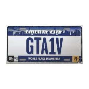  Grand Theft Auto IV   Liberty City Steel License Plate 