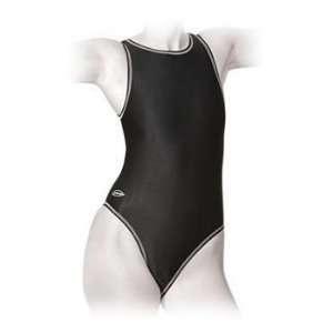  Finis Water Polo Zipback Suit   Black Womens: Sports 