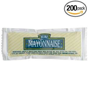 Heinz Mayonnaise, 0.42 Ounce Single Serve Packages (Pack of 200 