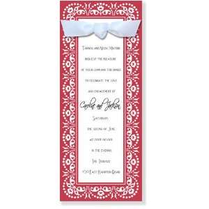  Rehearsal Dinner Invitations   Red Handed Invitation with 