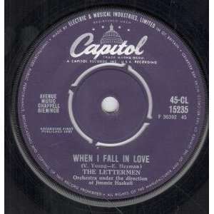  WHEN I FALL IN LOVE 7 INCH (7 VINYL 45) UK CAPITOL 1961 