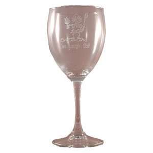  Golf Gals Wine Glasses: Sports & Outdoors