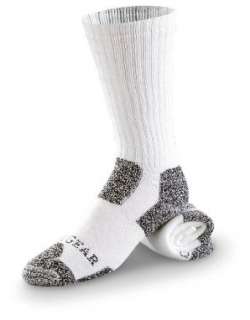   Prs. of Guide Gear Xtreme Steel Toe Work Socks White: Clothing