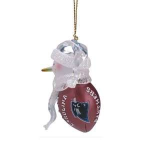 BSS   Carolina Panthers NFL Acrylic Touchdown Snowman Ornament (2.75)